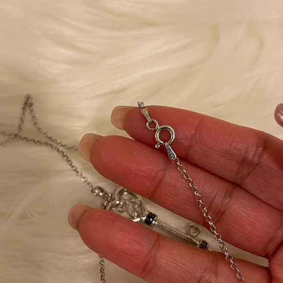 Open Hearts by Jane Seymour 0.065 CT. T.W. Black Diamond Pendant + 20” chain 925 - Picture 9 of 13